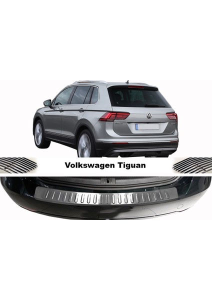 Volkswagen Tiguan Krom Arka Tampon Eşiği 2016-