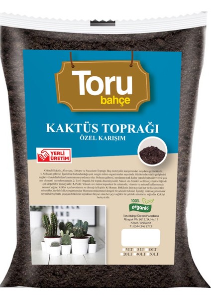 Torubahce Kaktüs Toprağı Özel Karışım 40 lt