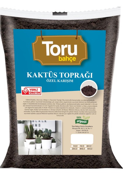 Torubahce Kaktüs Toprağı Özel Karışım 5 lt