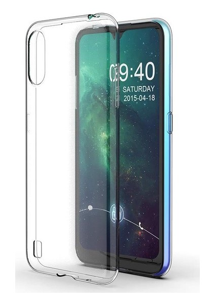 Samsung Galaxy A10 Kılıf Darbe Emici Süper Silikon Kılıf Şeffaf