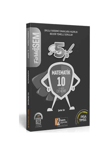 2020 Farklı 5. Sınıf Matematik Tamamı Çözümlü 10 Fasikül Deneme