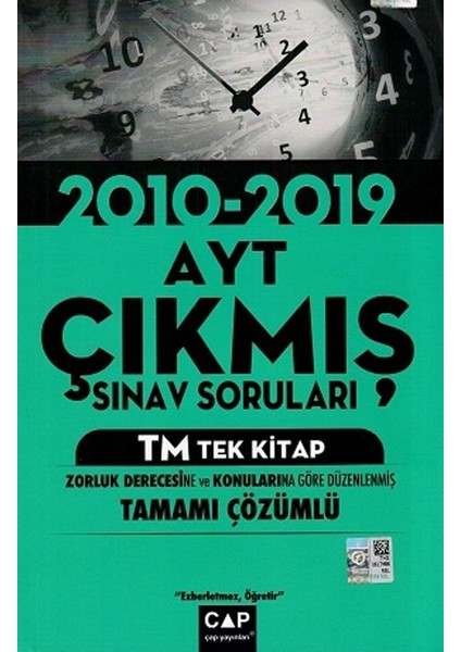 AYT TM Tek Kitap Tamamı Çözümlü Çıkmış Sınav Soruları