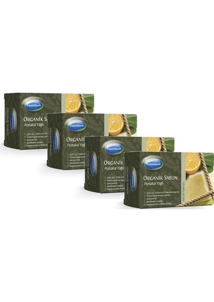 Organik Portakal Yağlı Sabun 125 gr x 4 Adet
