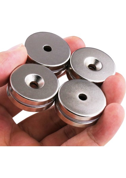 Neodyum Mıknatıs Havşa Delikli 25 x 10/5,5 x 5 mm (4'lü Paket) fırsatları