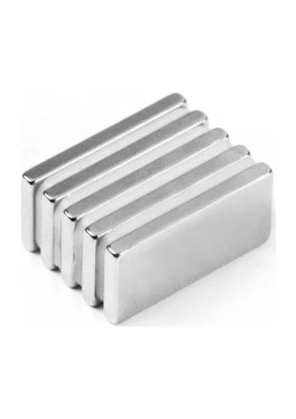 Mıknatıs AVM 20x10x3 mm Süper Güçlü Neodyum Mıknatıs Magnet (5 Adet)