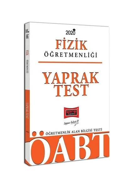 Yargı Yayınevi 2020 ÖABT Fizik Öğretmenliği Yaprak Test