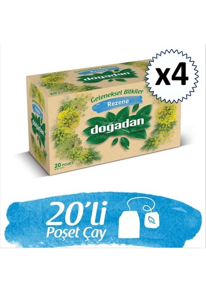 Bitki Çayı Rezene 20'li 4 Adet