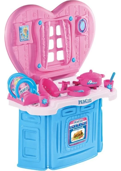 Furkan Toys Princess 18 Parça Dev Mutfak Seti