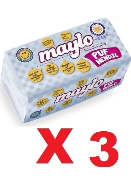 Puf Mendil 150 Yaprak x 3'lü