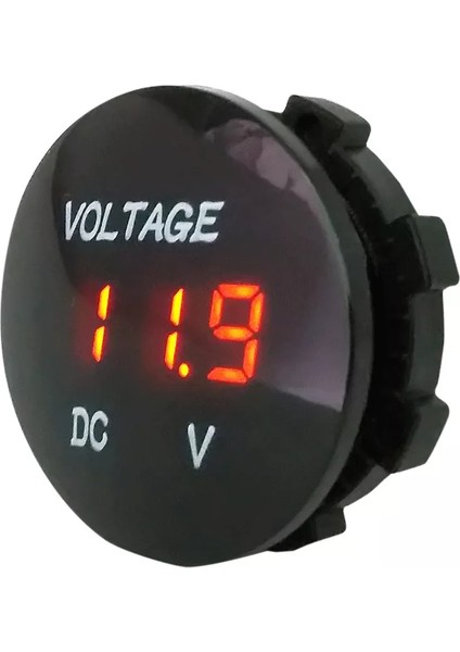 Araba Motosiklet LED Dijital Ekran Voltmetre 12 V 24 V