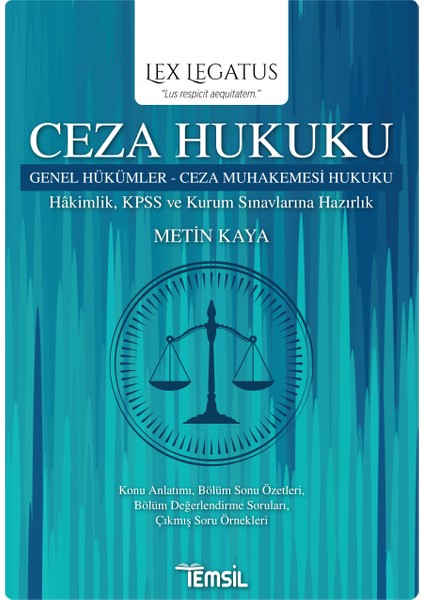 Lex Legatus Ceza Hukuku - Metin Kaya