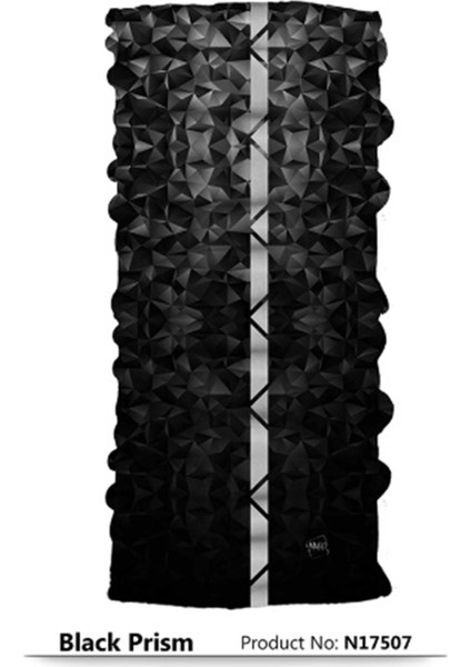 Reflektörlü Bandana Black Prism