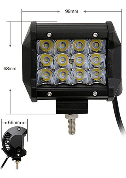 Volcano Adv 36W Motosiklet / Off Road Sis Farı Takımı