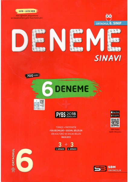 SBM Yayıncılık 6. Sınıf Deneme