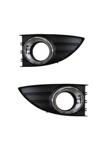 Sis Farı Çerçevesi Renault Fluence 2009 Sonrası Krom Nikelajlı Sağ-Sol Set (2 Adet)