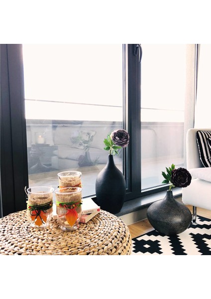 Turuncu Yaprak Detaylı Cam Tealight Mumluk fiyatları