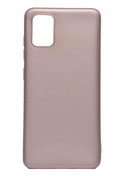 Samsung Galaxy A71 Kılıf Mat Premium Silikon Kılıf + Nano Ekran Koruyucu Rose