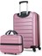 Ruby Abs 2'li Valiz Seti Makyaj + Kabin Boy Rose Gold 2