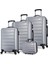 Ruby Abs 4'Lü Travel Valiz Seti Gri 1
