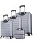 Ruby Abs 4'Lü Travel Valiz Seti Gri 2