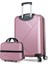 Diamond Abs 2'li Valiz Seti Makyaj + Orta Boy Rose Gold 2