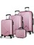 Diamond Abs 4'lü Travel Valiz Seti Rose Gold 1
