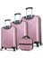 Diamond Abs 4'lü Travel Valiz Seti Rose Gold 2