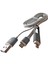 Lightning/MicroUSB-B Şarj/Data Kablosu LR264-W 1m 1