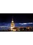 Gece Kız Kulesi Fotoğraf Kanvas Tablo 2