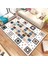 Kaymaz Taban Yıkanabilir Kare Desenli Dijital Baskılı Halı RSP12 1