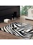 Kaymaz Taban Yıkanabilir Zebra Desenli Dijital Baskılı Halı RSP177 2