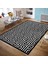 Kaymaz Taban Yıkanabilir Geometrik Labirent Desenli Dijital Baskılı Halı RSP410 1