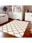 Kaymaz Taban Yıkanabilir MODERN SİMETRİK DESENLİ DİJİTAL BASKILI Halı RSP75 1