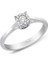 0.14 ct. Modern Tasarım Coronet Tektaş Yüzük 1