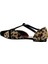 Leopar Siyah Kadın Babet B726881802 2