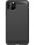 Apple iPhone 11 Pro Max Brushed Carbon Fiber Silikon Kılıf - Siyah 1