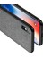 Apple iPhone X/XS Fabrik Serisi Kumaş ve Deri Desen Kılıf - Gri 3