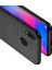 Huawei P20 Lite Fabrik Serisi Kumaş ve Deri Desen Kılıf - Siyah 2
