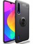 Xiaomi Mi 9 Lite Focus Serisi Yüzük Standlı Silikon Kılıf - Siyah 2