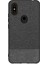 Xiaomi Mi Mix 2S Fabrik Serisi Kumaş ve Deri Desen Kılıf - Siyah 1