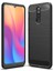 Xiaomi Redmi 8 Brushed Carbon Fiber Silikon Kılıf - Siyah 2