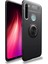 Xiaomi Redmi Note 8 Focus Serisi Yüzük Standlı Silikon Kılıf - Siyah 2