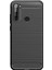 Xiaomi Redmi Note 8T Brushed Carbon Fiber Silikon Kılıf - Siyah 1