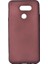 LG K40s Kılıf Mat Premium Silikon Kılıf + Cam Ekran Koruyucu Bordo 1