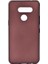 LG K50s Kılıf Mat Premium Silikon Kılıf + Cam Ekran Koruyucu Bordo 1