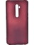 Oppo Reno 2Z Kılıf Mat Premium Silikon Kılıf + Nano Ekran Koruyucu Bordo 1
