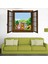 Kt Decoration Ahşap Pencere İle Sevimli Hayvan Dostlar 3D Duvar Sticke 1