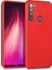 Matte Silicone Xiaomi Redmi Note 8T Kılıf Kırmızı 2