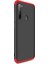 Xiaomi Redmi Note 8 Kılıf Double Dip 360 Protective Siyah - Kırmızı 1