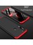 Xiaomi Redmi Note 8 Kılıf Double Dip 360 Protective Siyah - Kırmızı 4